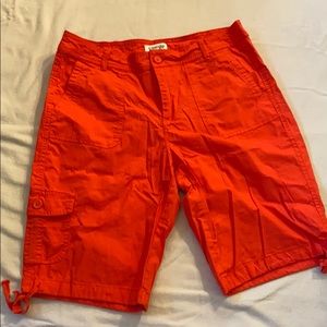 Bright Coral-Red Shorts